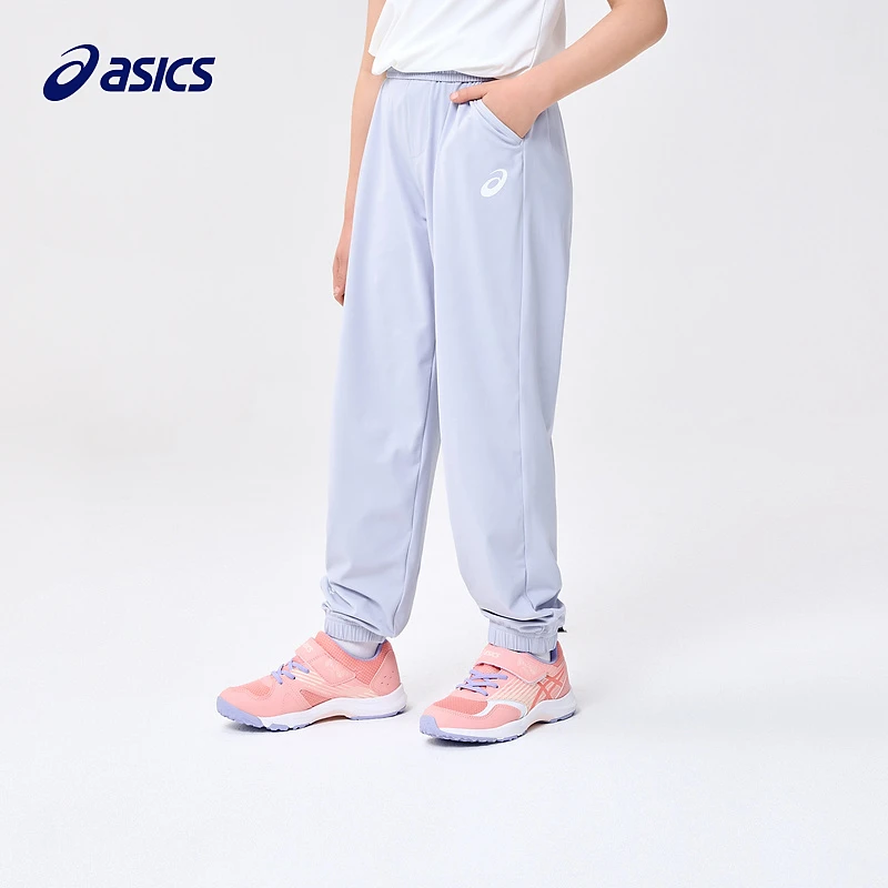 Asics亚瑟士儿童运动裤夏吸汗凉感透气防蚊裤子332231083055