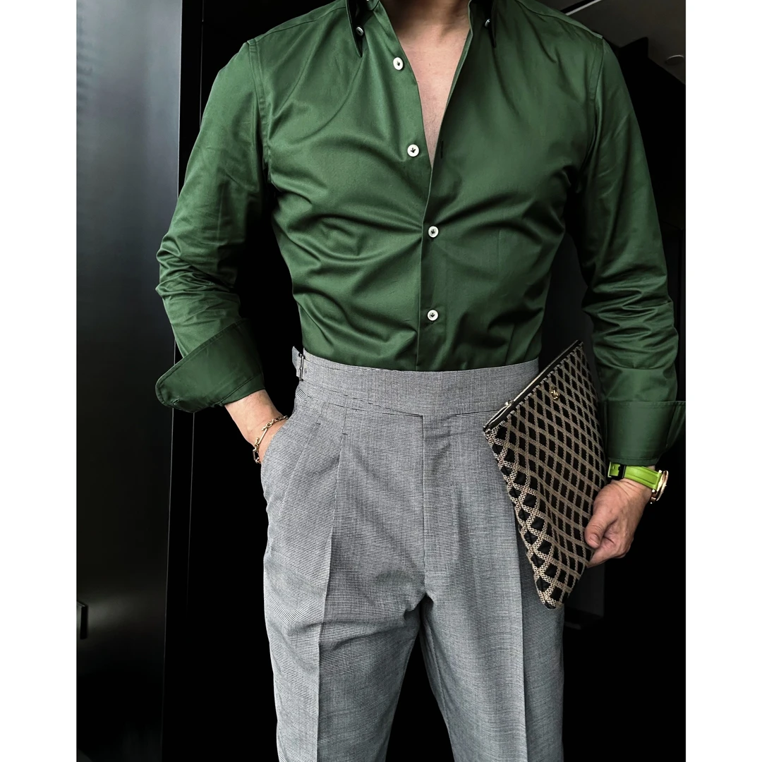 DRUNKCORNER｜意式四季款瀑布衬衫