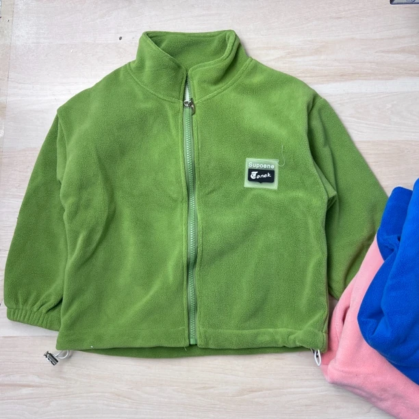 B89 福利儿童奥利绒棒球服 春秋加绒运动服外套立领 校服神器