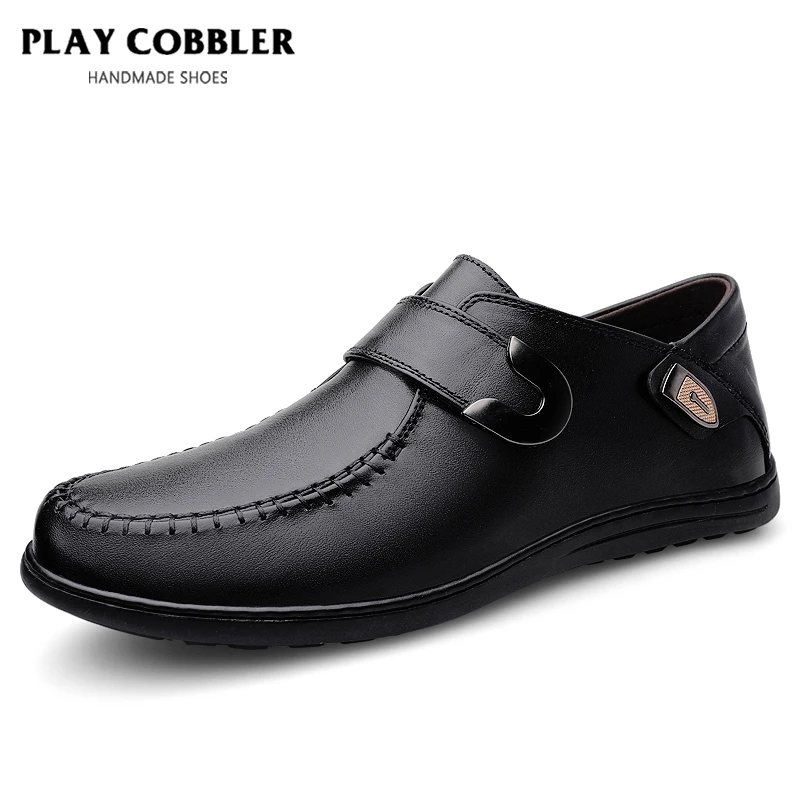 【PLAYCOBBLER】时尚软底豆豆鞋驾车鞋潮鞋一脚蹬软面透气舒适商务