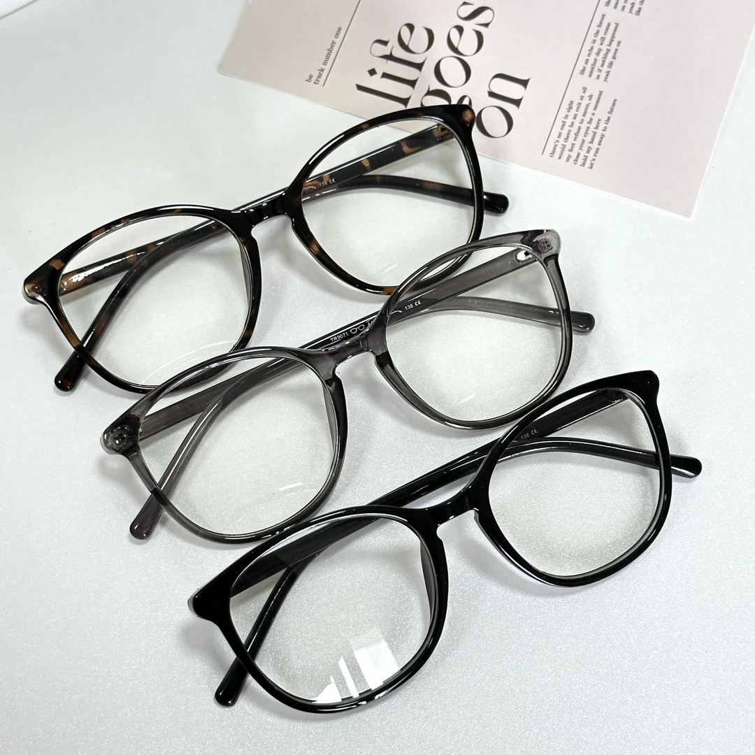 新款小香风复古圆形素颜神器方圆脸大脸高级细框黑框眼镜女