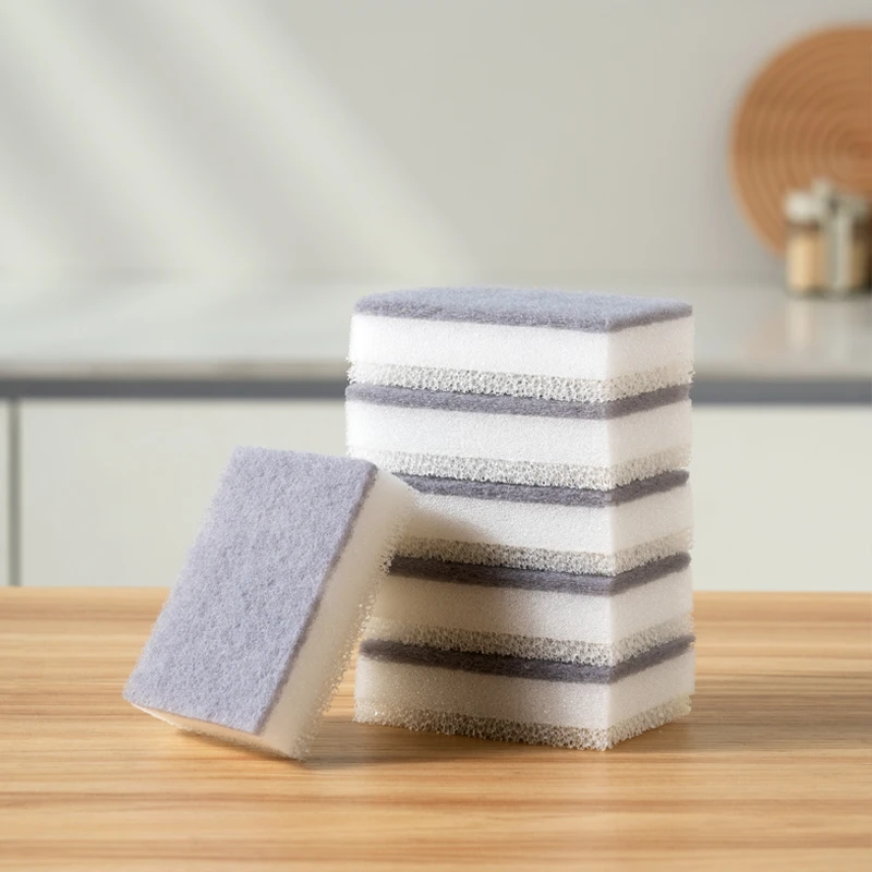【六个海绵擦】实惠洗碗海绵擦家用吸水洗锅双面加厚洁具抹布