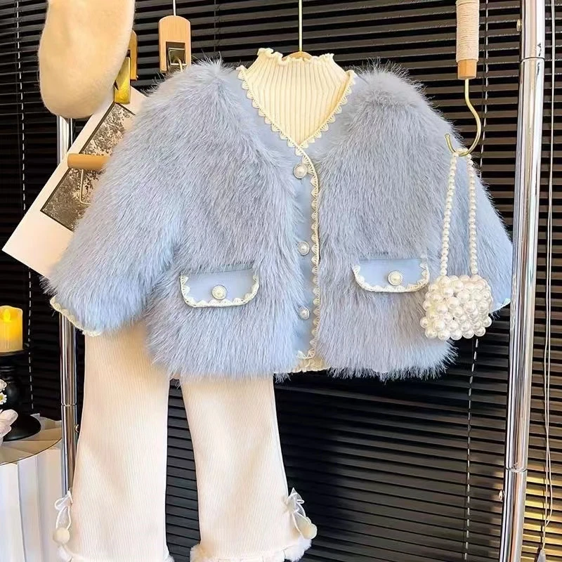 A401-600秋冬款女孩时尚套装（实物为主）