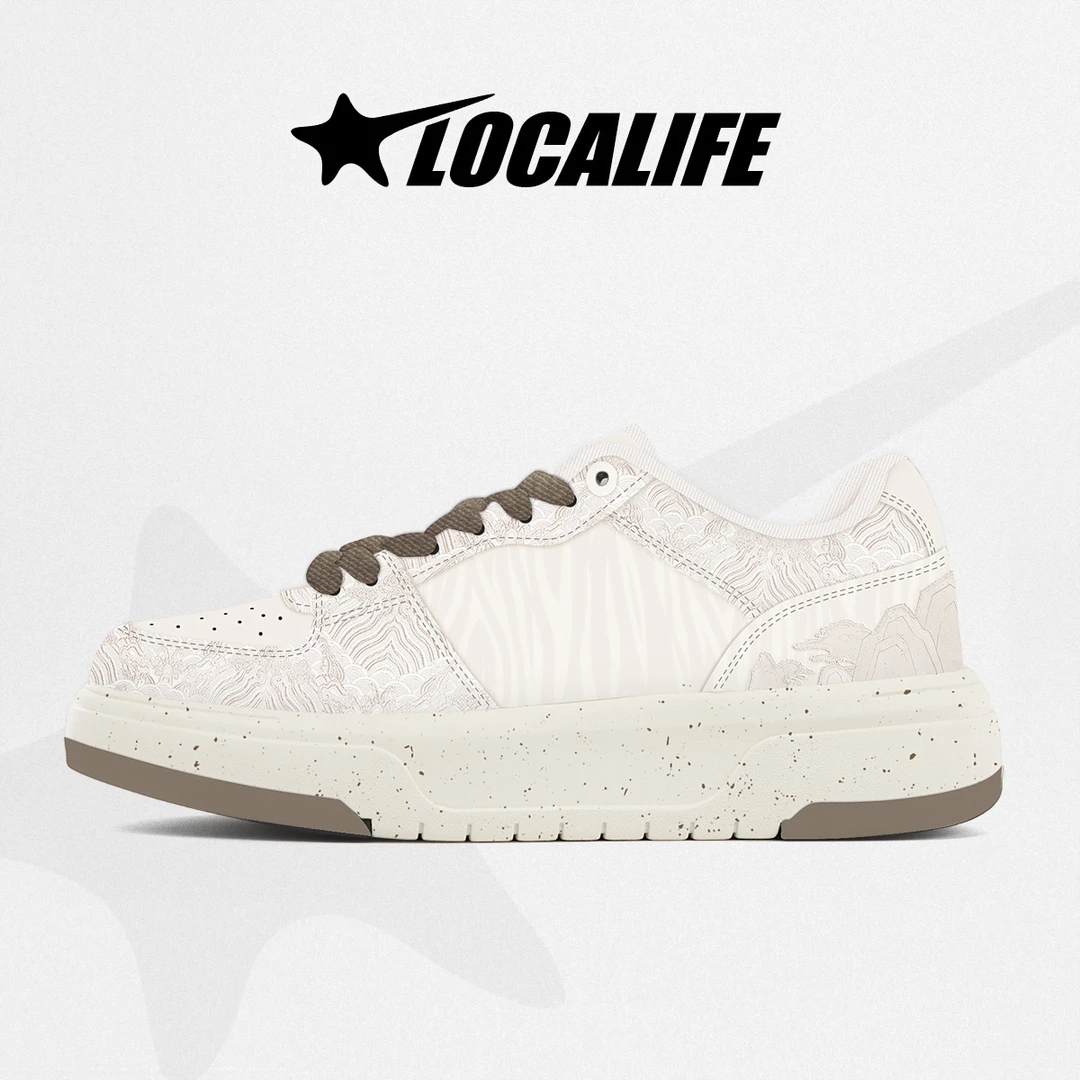 Localife/洛卡主义2024年秋季新款情侣百搭低帮男鞋休闲小白鞋女