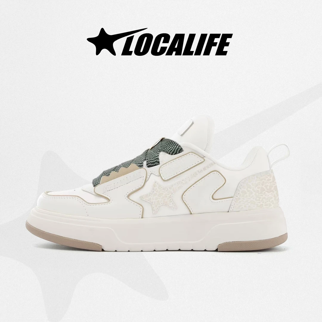 Localife/洛卡主义2024年秋季新款情侣百搭低帮男鞋休闲小白鞋女