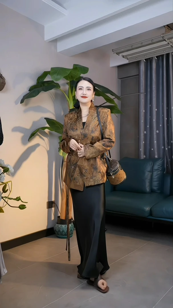 24年时尚显瘦新款女士和风外套