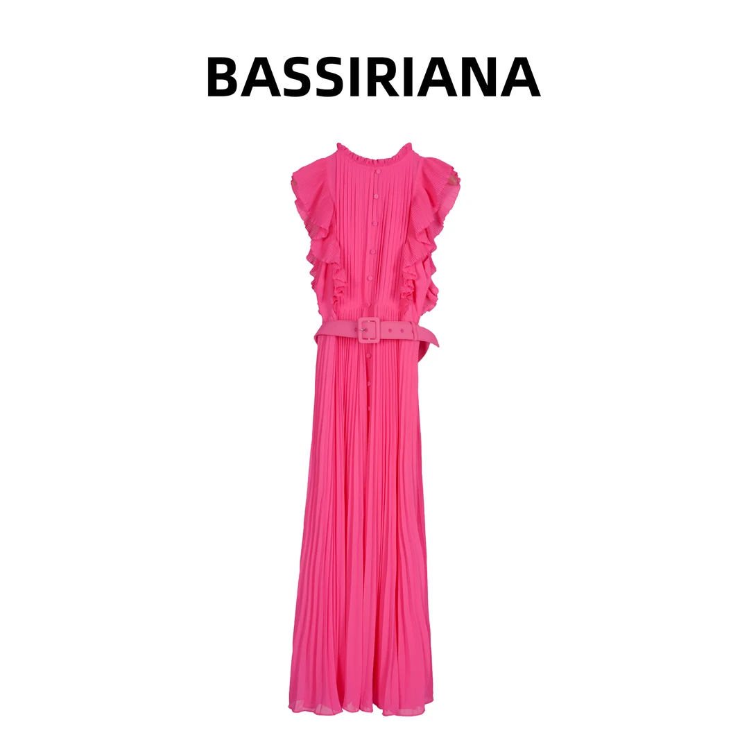 【BASSIRIANA】小众设计高级感显瘦法式时尚长裙连衣裙210584