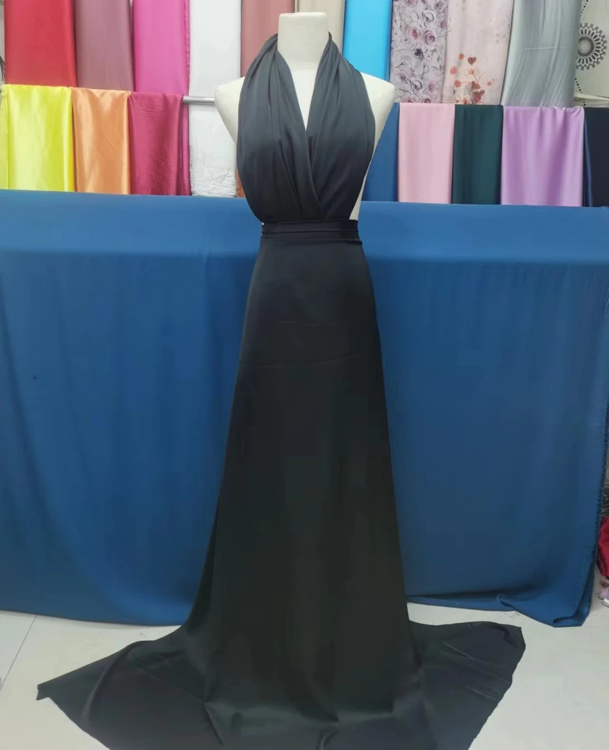 黑色双面醋酸面料3米包邮