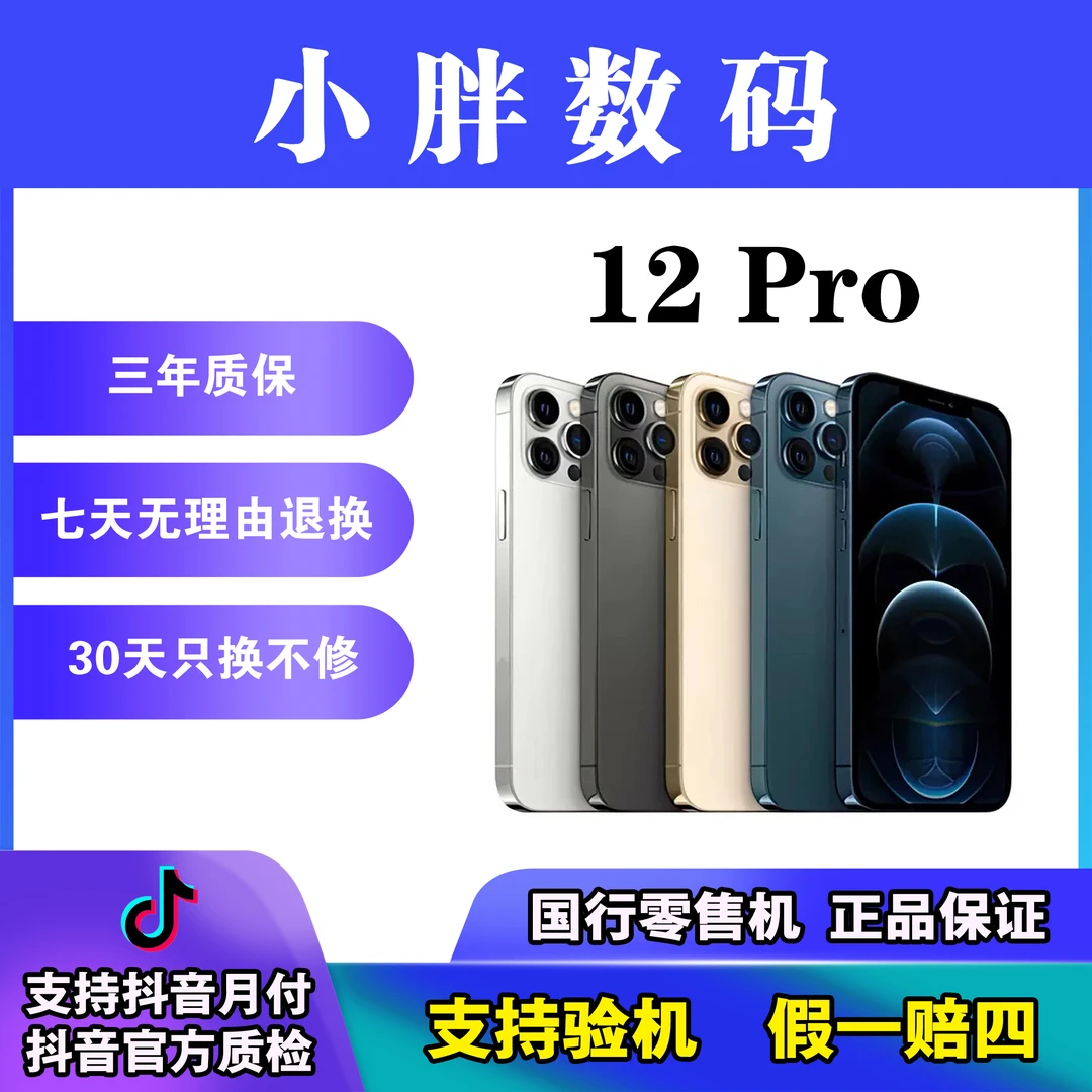 9新 Apple/苹果 12Pro国行正品零售机纯原无修双卡全网通二手机