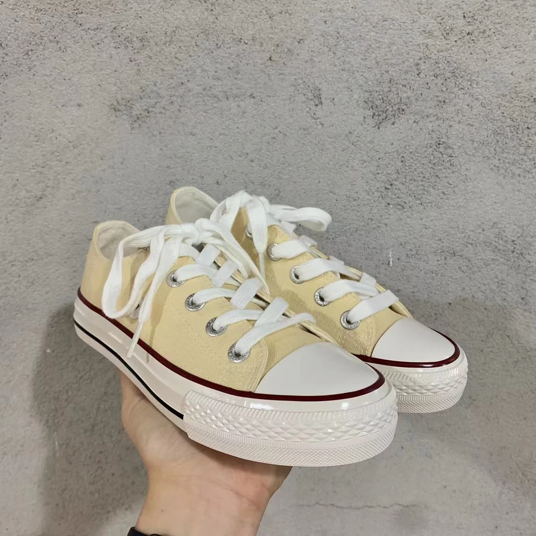 杏色 经典百搭基础帆布鞋18746