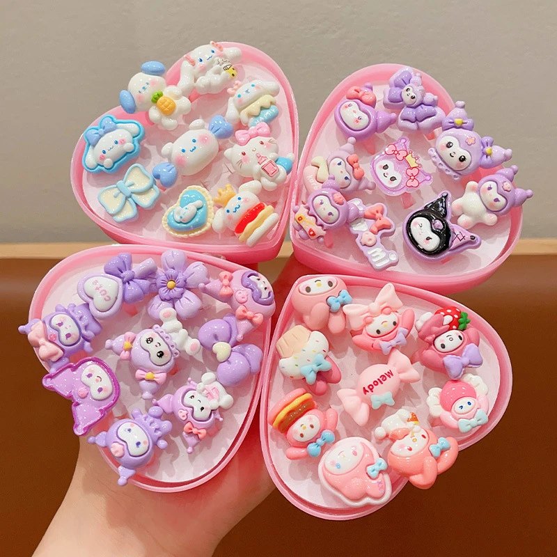 库洛米儿童戒指女孩指环配饰公主可爱卡通三丽鸥首饰女童玩具饰品