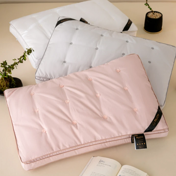 （高低） 已开价 二合一双层羽丝绒枕四季通用家用款单人枕学生枕