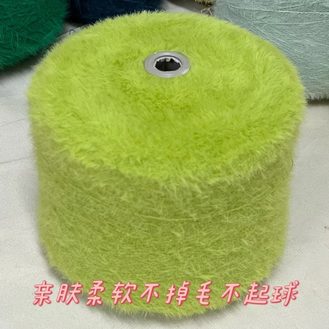 新疆包邮亲肤不掉毛不起球长毛短毛仿貂绒线手织披肩外套围巾柔软