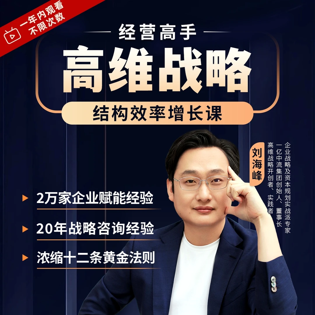 刘海峰：高维战略 结构效率增长课