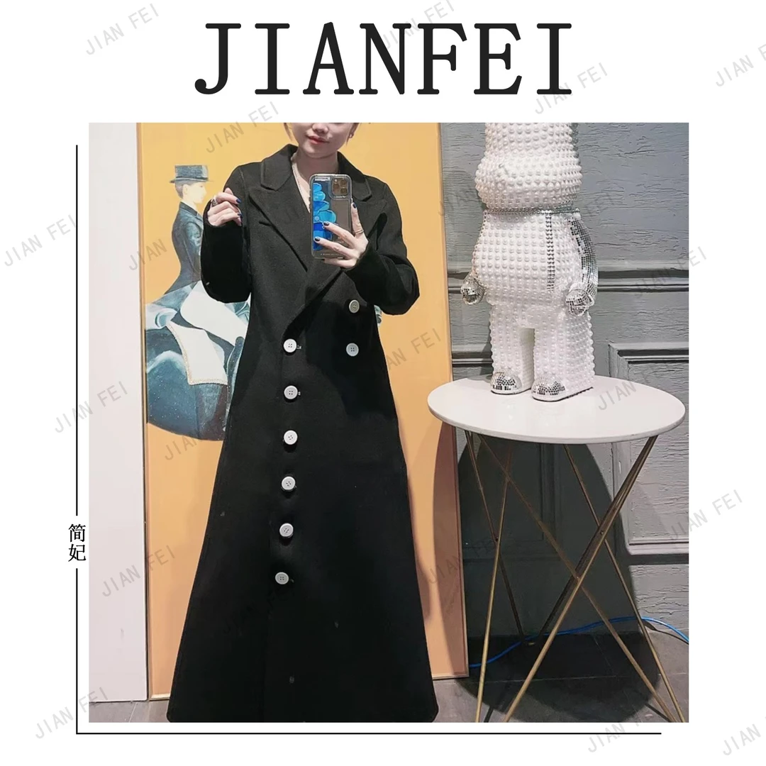 JIANFEI/简妃KC890  精品女装 冬季 女士外套毛呢长款时尚秋冬