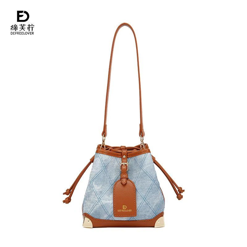 【路遥定制】时尚潮流百搭水桶包 DFN0059-棕色  YY