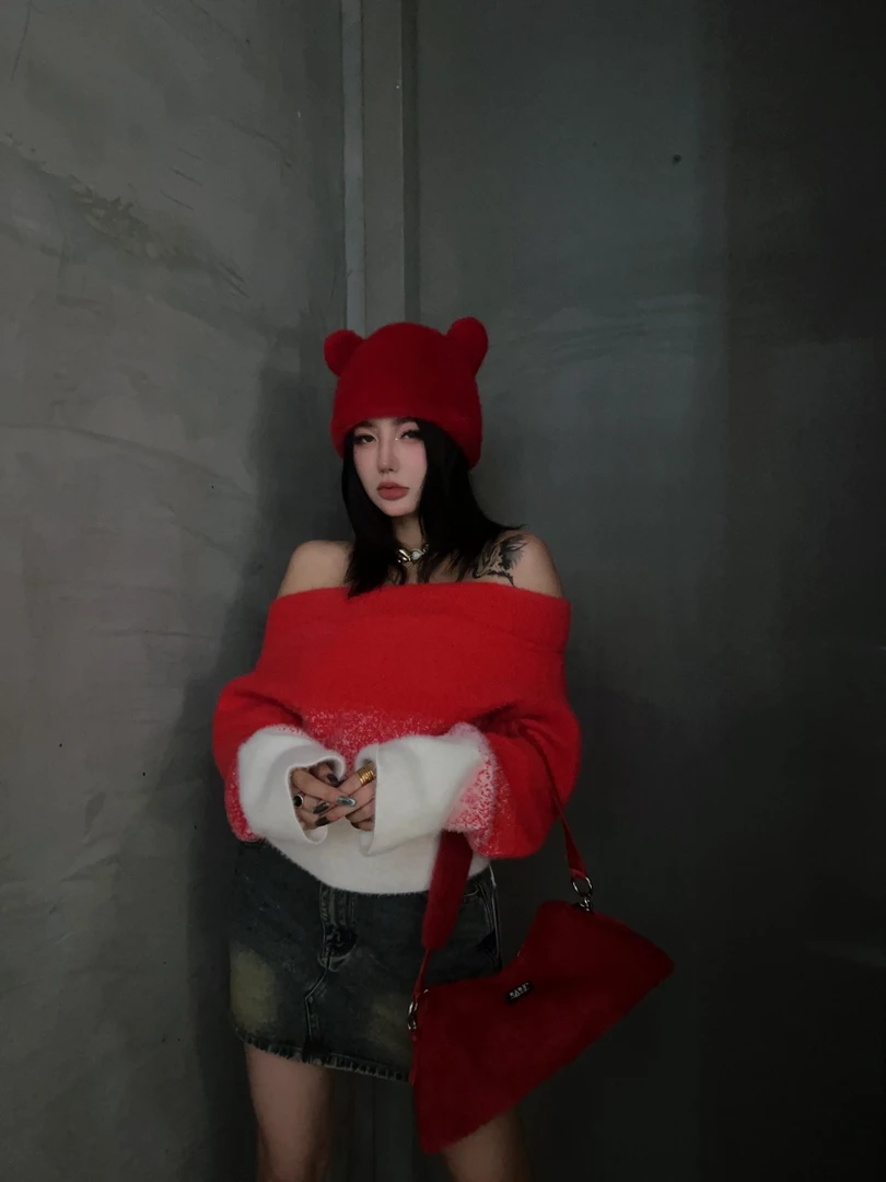 小众设计原创百搭渐变毛衣3519160