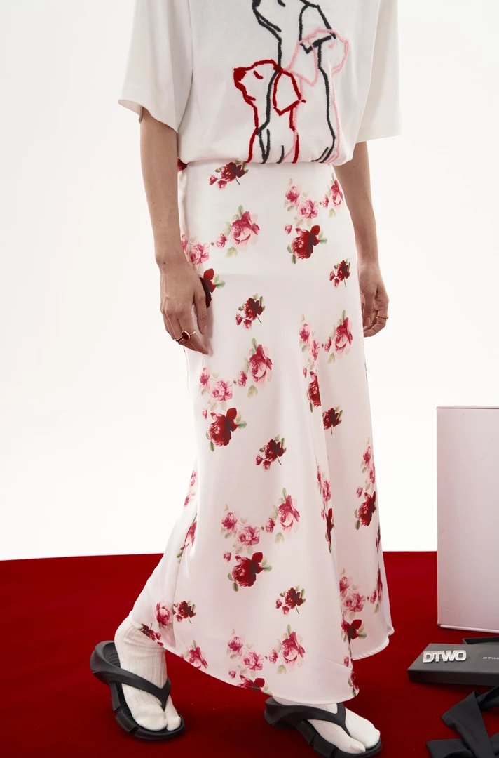 小众设计感原创碎花百搭显瘦半身裙4329196