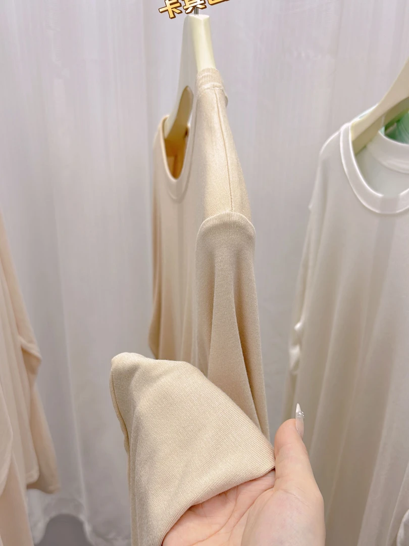 YH《糯唧唧T恤 高品质人棉》2024新款长袖秋款T恤显瘦韩系