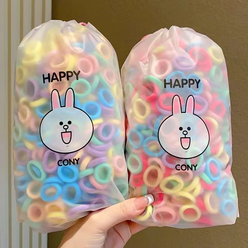 不伤发儿童皮筋高弹力毛巾圈发圈女孩INS韩版发饰扎的紧不勒发