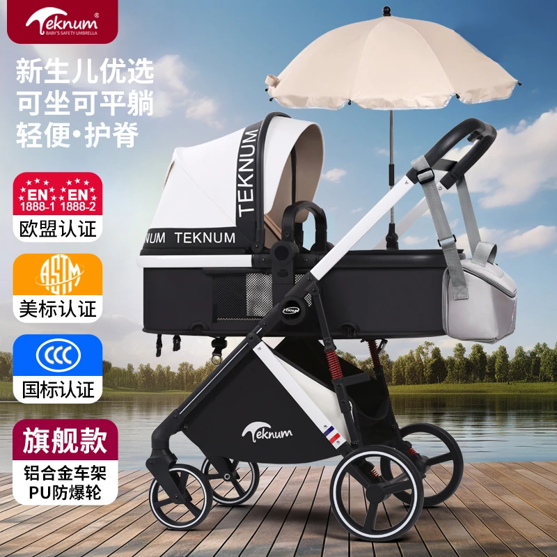 TEKNUM婴儿推车双向轻便可坐可躺折叠高景观新生儿宝宝手推车减震