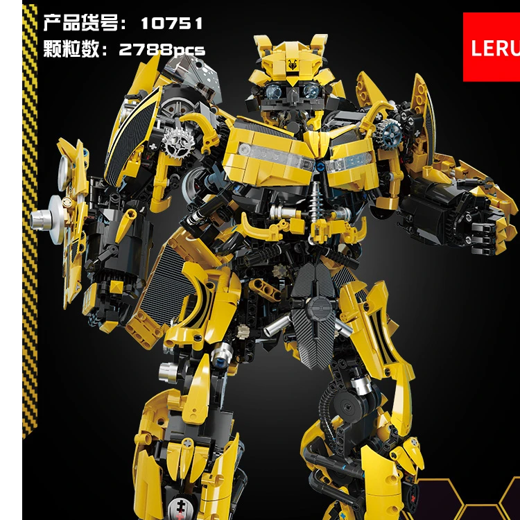 积木玩具TMQ变形金刚擎天柱机甲模型X8801大黄蜂机器人