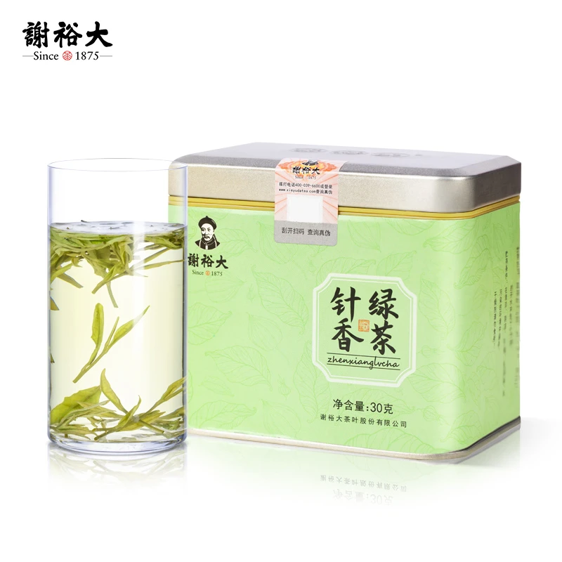 2023新茶谢裕大针香绿茶雨前特级绿茶嫩芽春茶口粮茶罐装30g鲜爽