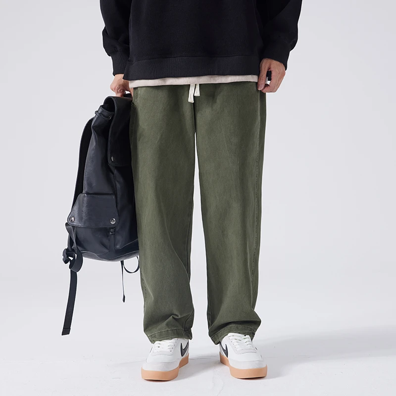 2025春季时尚潮流男士直筒宽松百搭休闲工装裤