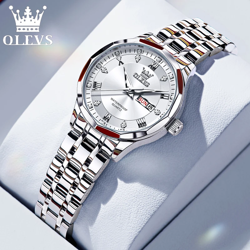 瑞士注册认证欧利时女士手表石英表2025新款腕表女款时尚百搭实心