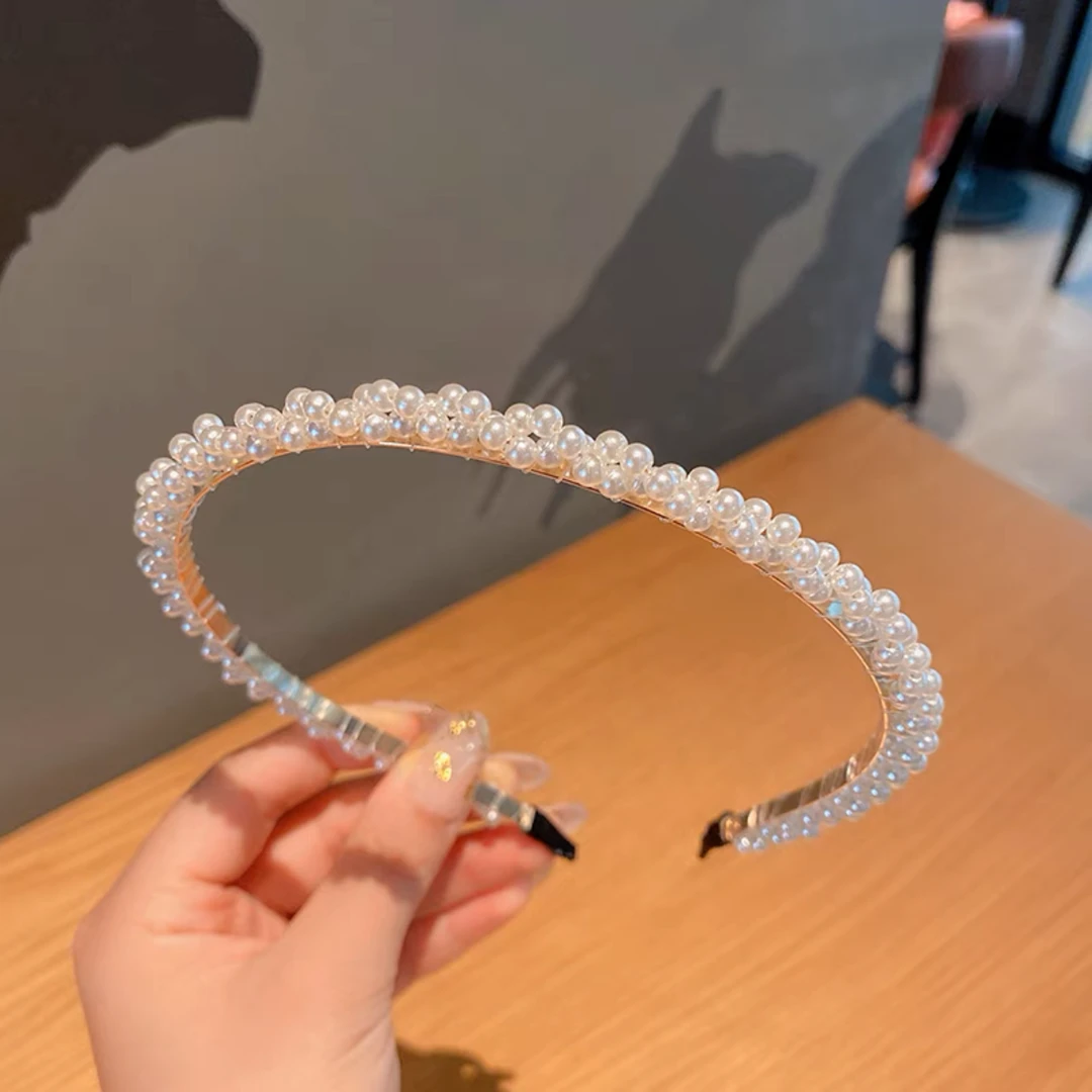 复古法式贝珠发箍仙女森系超仙发卡网红头箍发饰小香风头饰女