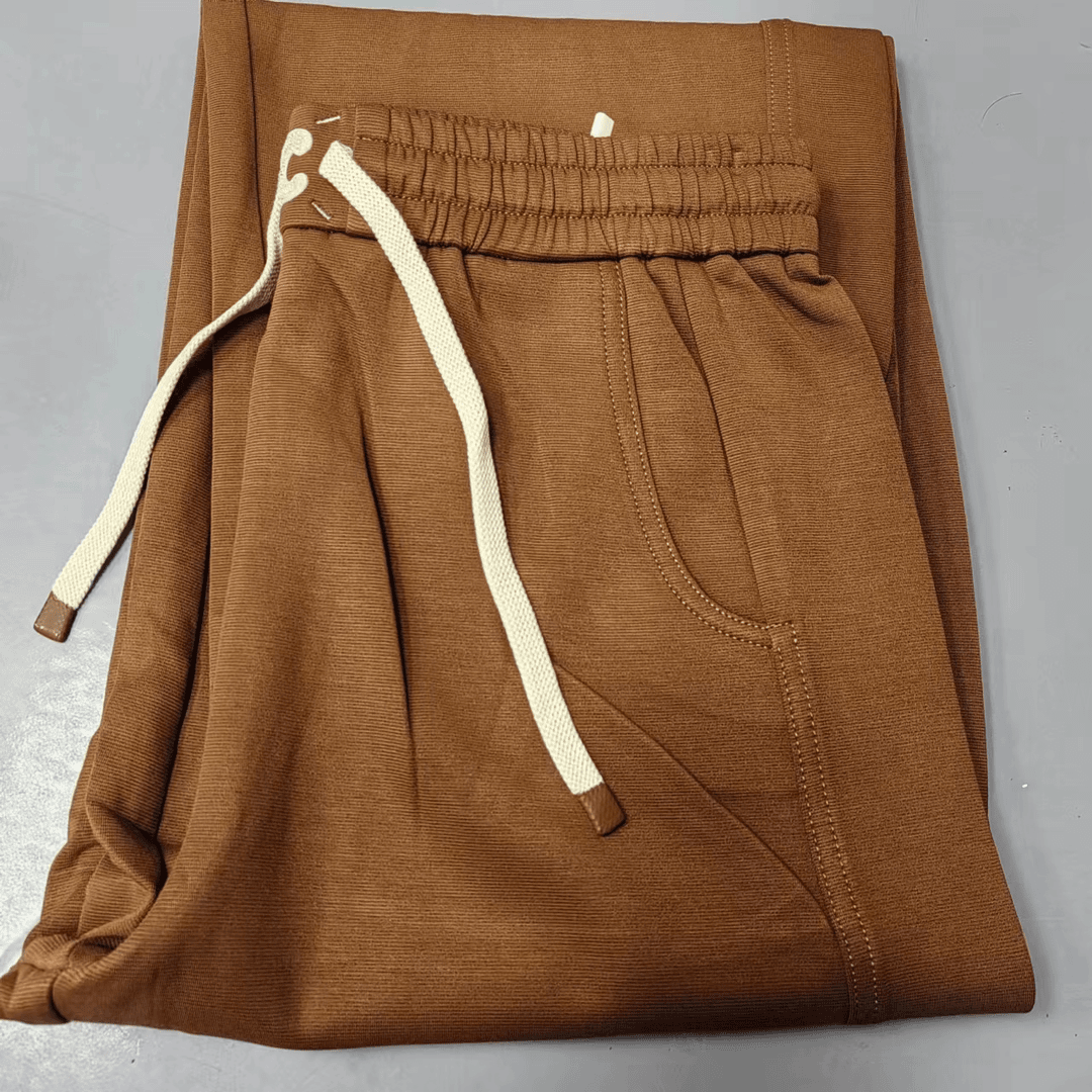 475号【南油玲姐】咖色休闲裤5611-2