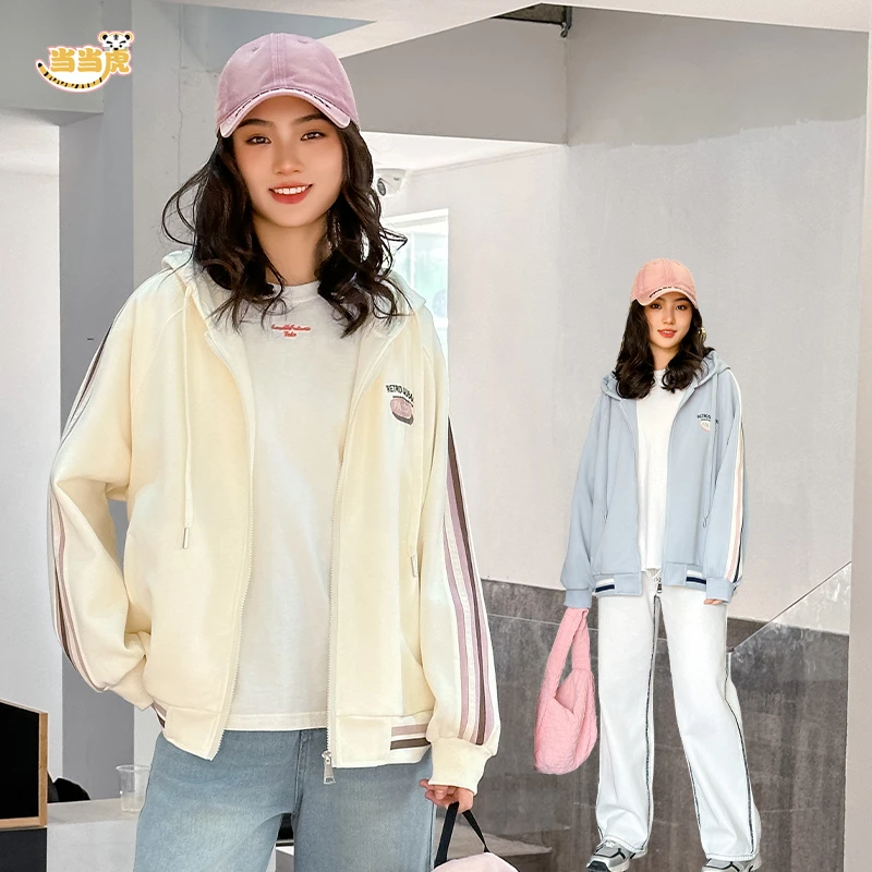 女童中大童春秋款卫衣户外女孩儿童休闲运动服上衣高初中学生外套