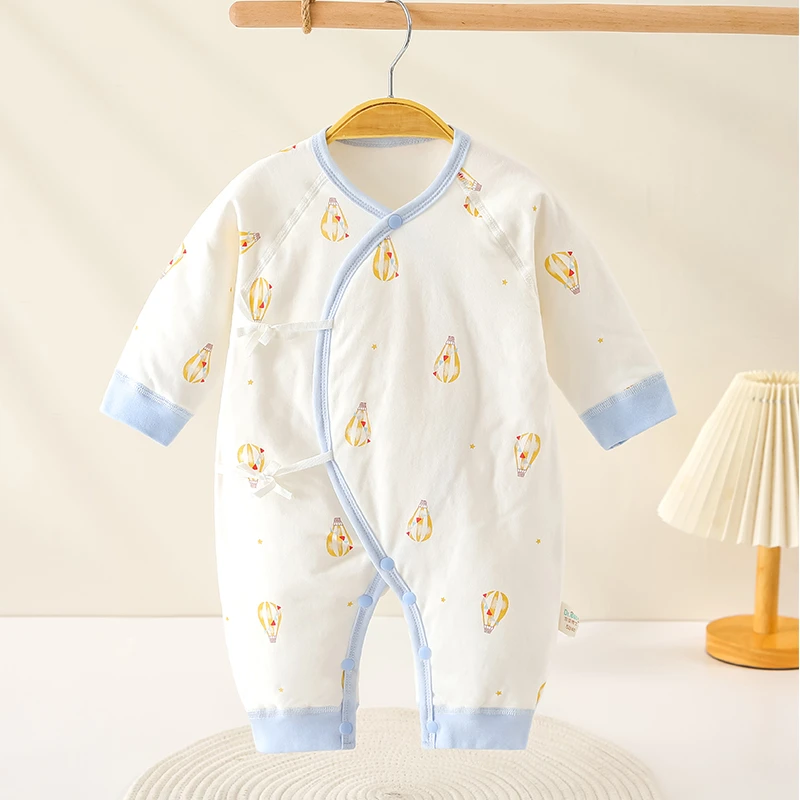 【大猫】婴儿连体衣秋冬装纯棉长袖哈衣爬服宝宝外穿和尚服睡衣新生
