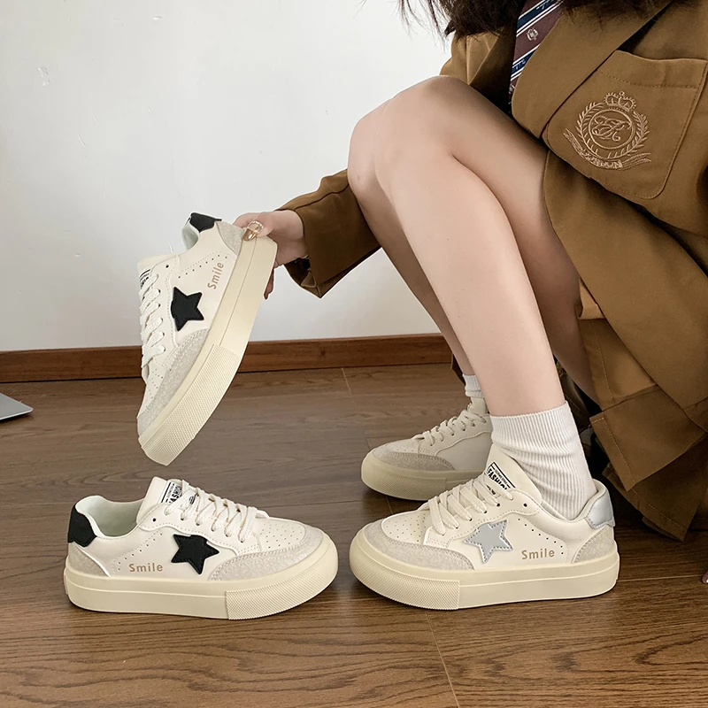 新款百搭厚底小白鞋女学生运动休闲鞋韩版潮流