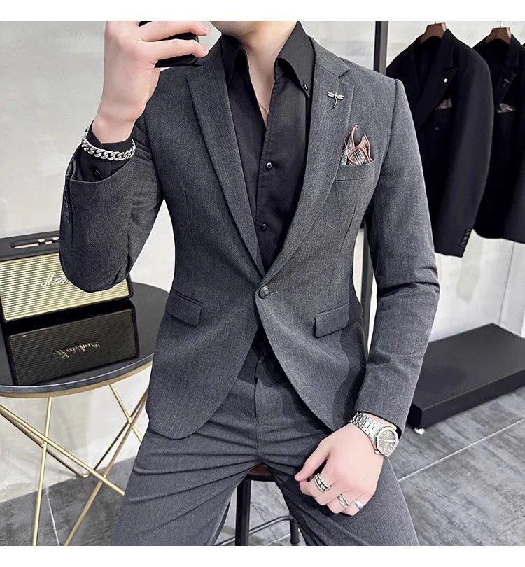 【气质修身西服套装】商务休闲气质西服套装韩版潮流时尚百搭西服