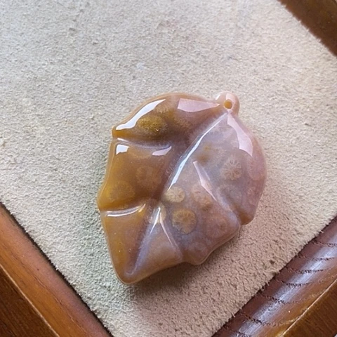 硅化玉颈饰未镶嵌