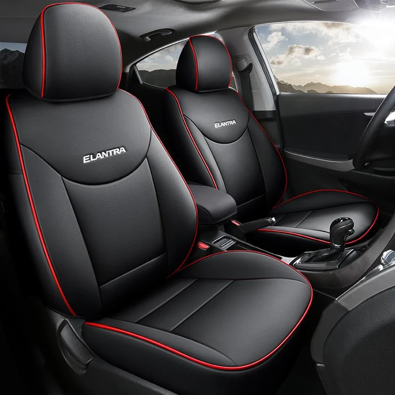 北京现代朗动专用汽车坐垫全包围真皮座椅套四季适用无品牌