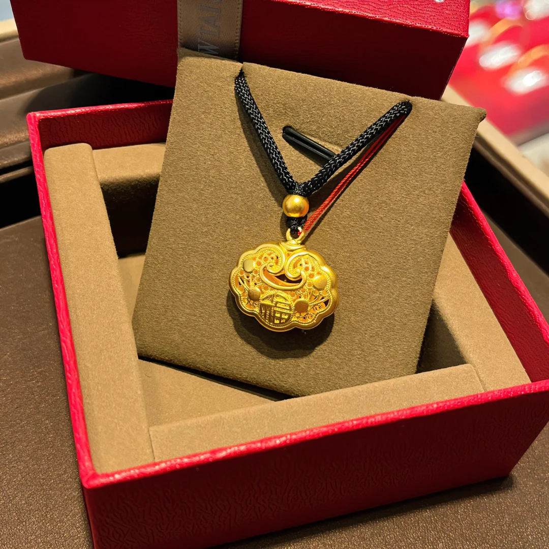 合金吊坠 长命锁实心挂坠，锁住青春，锁住爱情！不带铃铛手工编绳