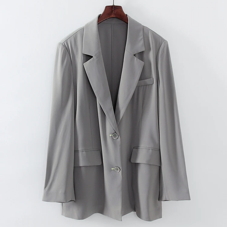 L090     垂感廓形西装  鸟撤柜剪牌