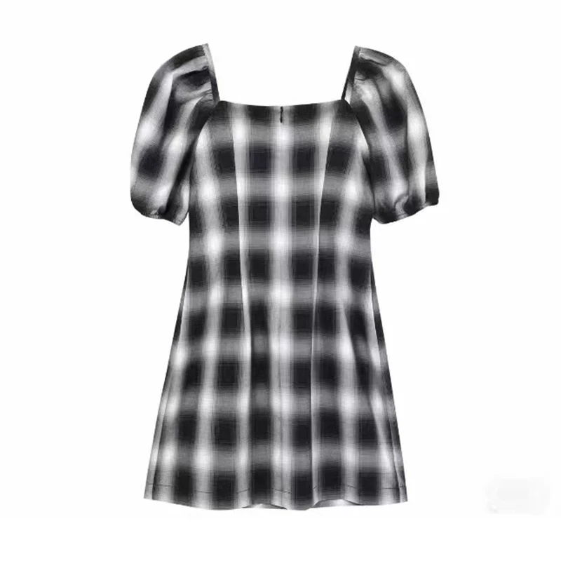 L583链条格纹连衣裙A5