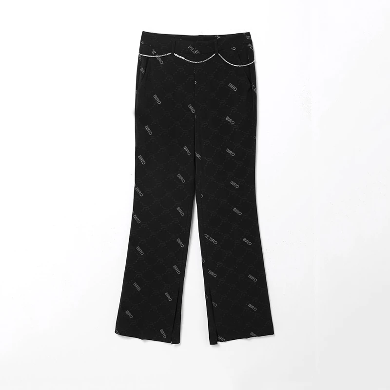 Z616时尚满印长裤