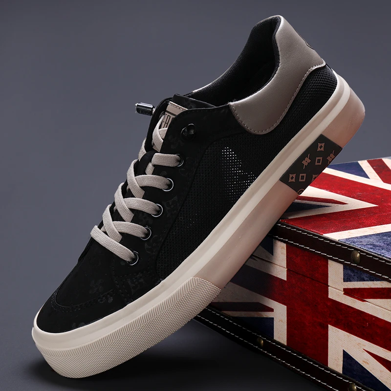 男鞋轻薄夏季低帮潮鞋百搭男士网布鞋韩版时尚透气一脚蹬休闲板鞋