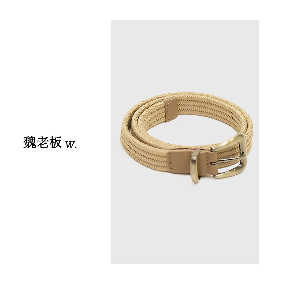 W.Diva【魏老板】编织复古合金百搭腰带0JDMM2405