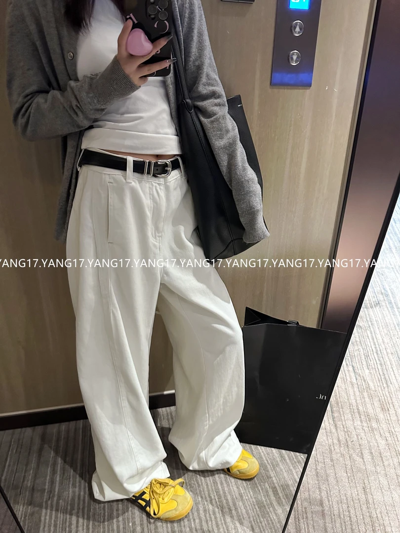 杨十七  超好搭配 多结构直筒阔腿牛仔裤百搭休闲长裤