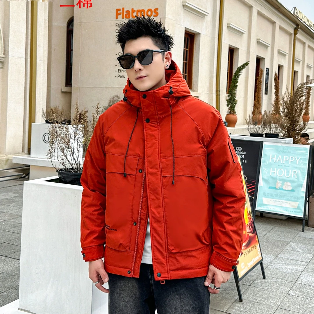 905#冬季新款冲锋衣夹克加厚休闲时尚百搭夹棉外套潮流棉衣