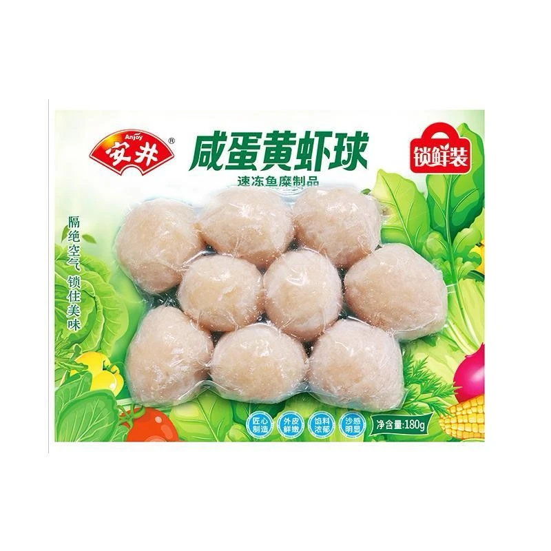 Anjoy/安井咸蛋黄虾球 180g/袋 火锅鱼丸烧烤食材