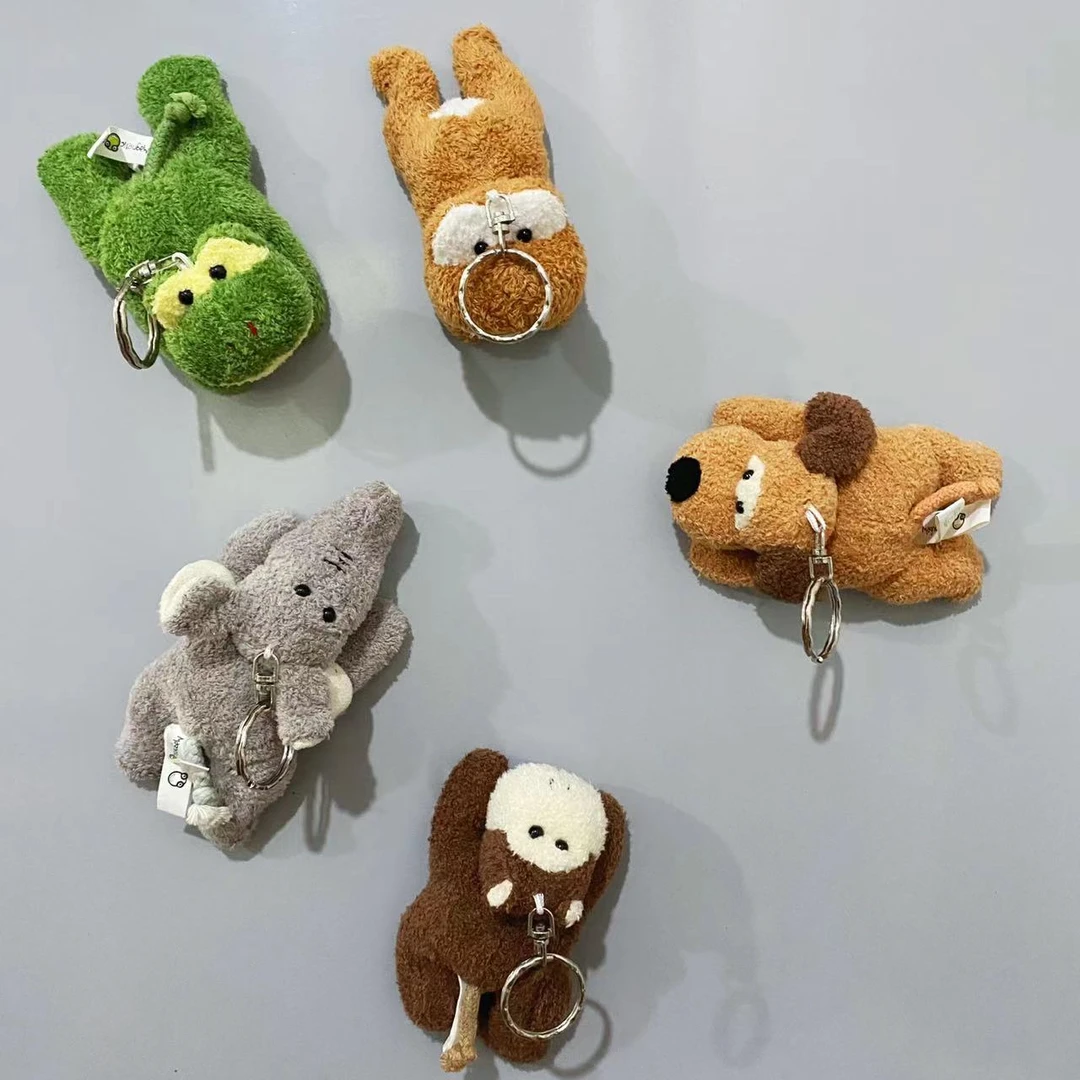 两用毛绒冰箱贴钥匙扣