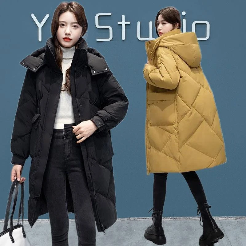波司登爆款羽绒服女士中长款2024冬季新款时尚运动百搭韩版宽松过