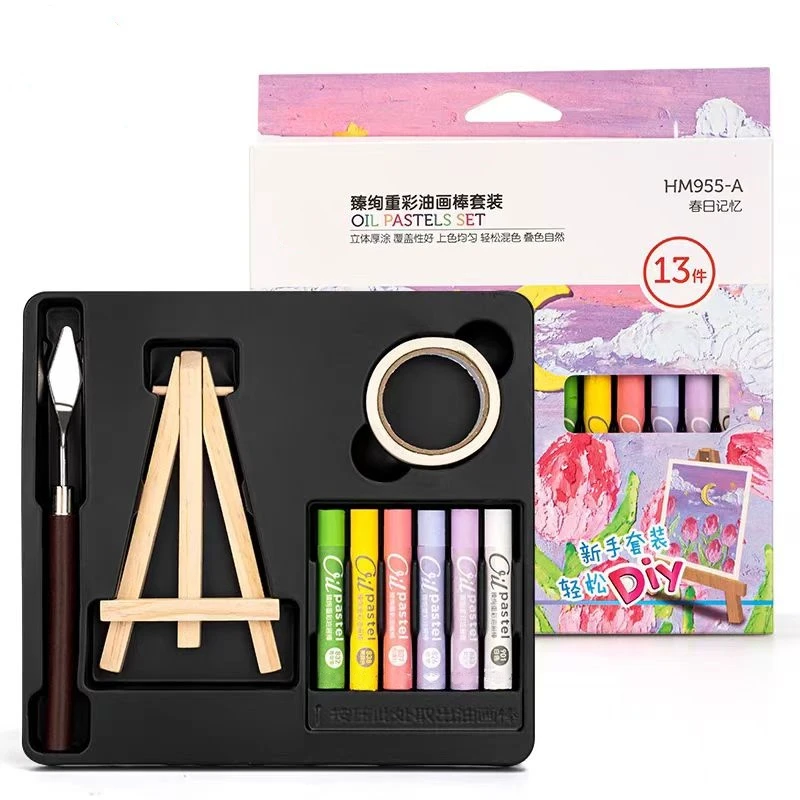 重彩油画棒油画棒diy画儿童油画棒套装刮刀工具套装HM995-A