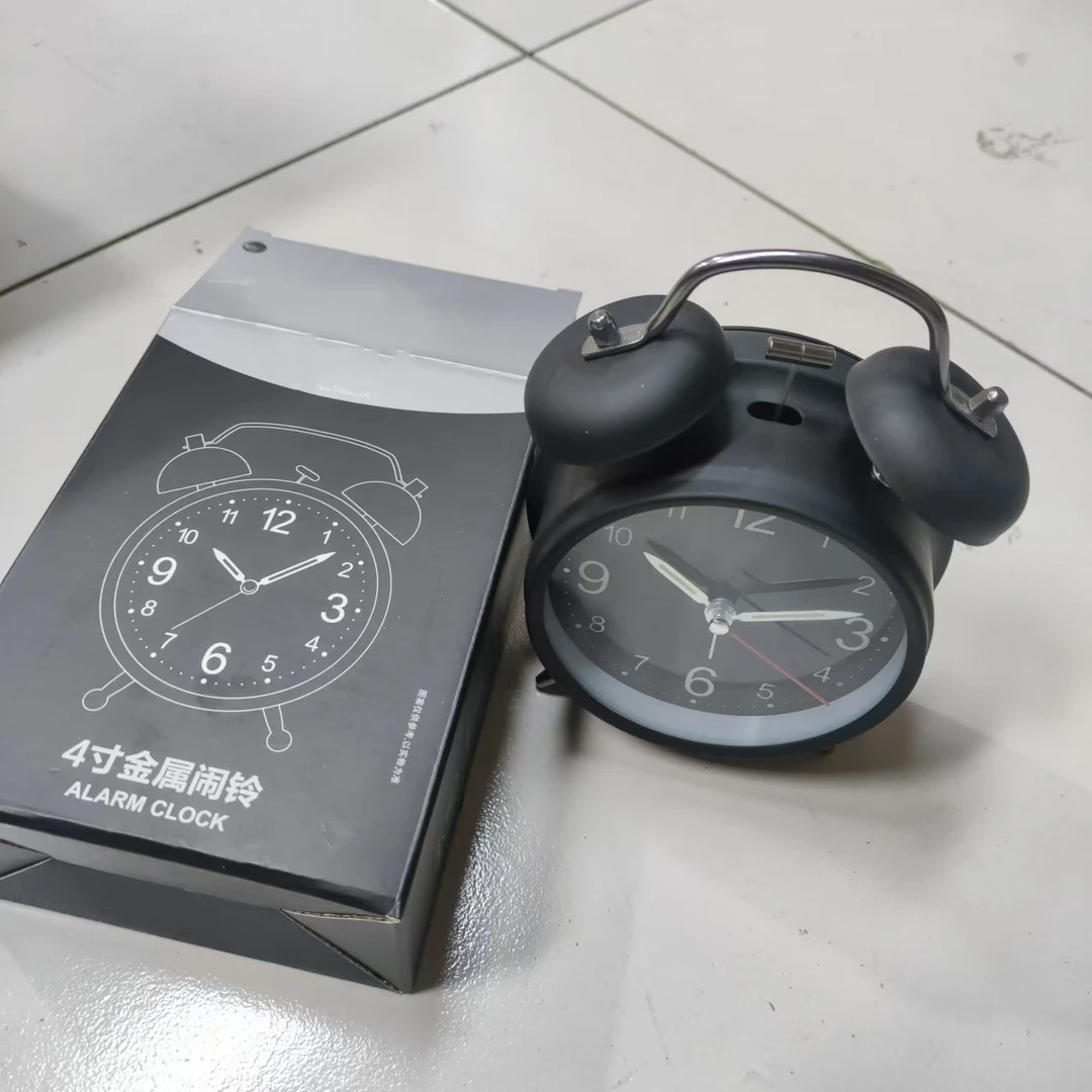 金属复古风小闹钟早起叮铃铃闹钟